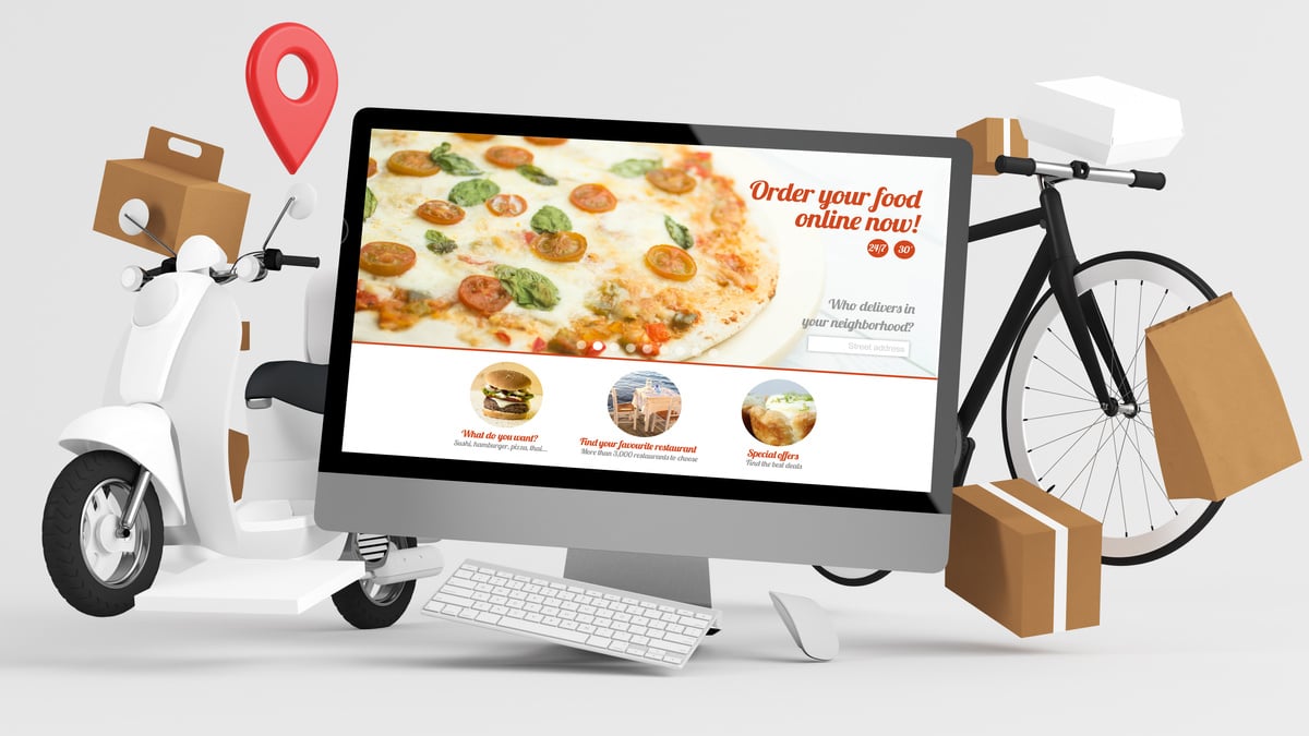 Order Food Online Concept